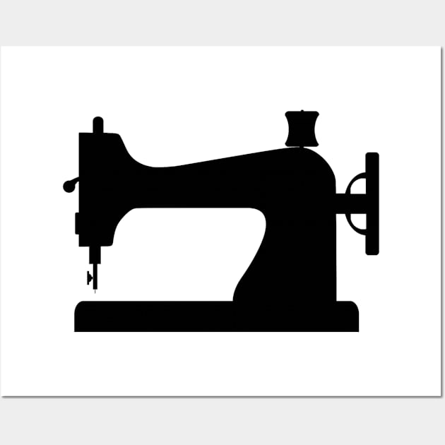 Sewing Mashine Sew Sewer Icon Yarn Pictogram Gift Wall Art by bigD